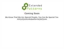 Tablet Screenshot of extendedpatterns.com